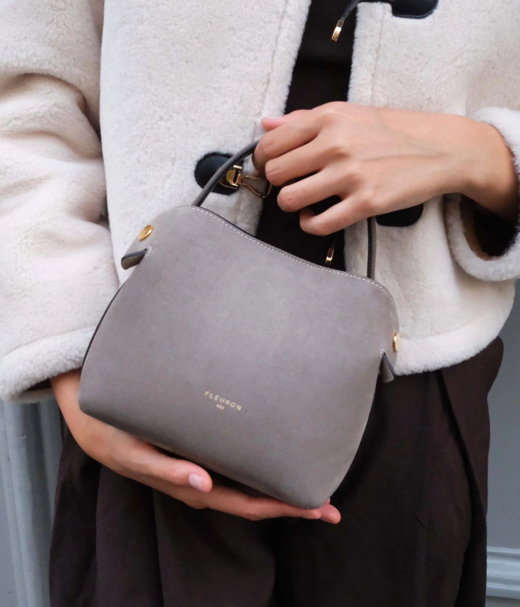 Mini Swann | Suede Taupe - Image 5