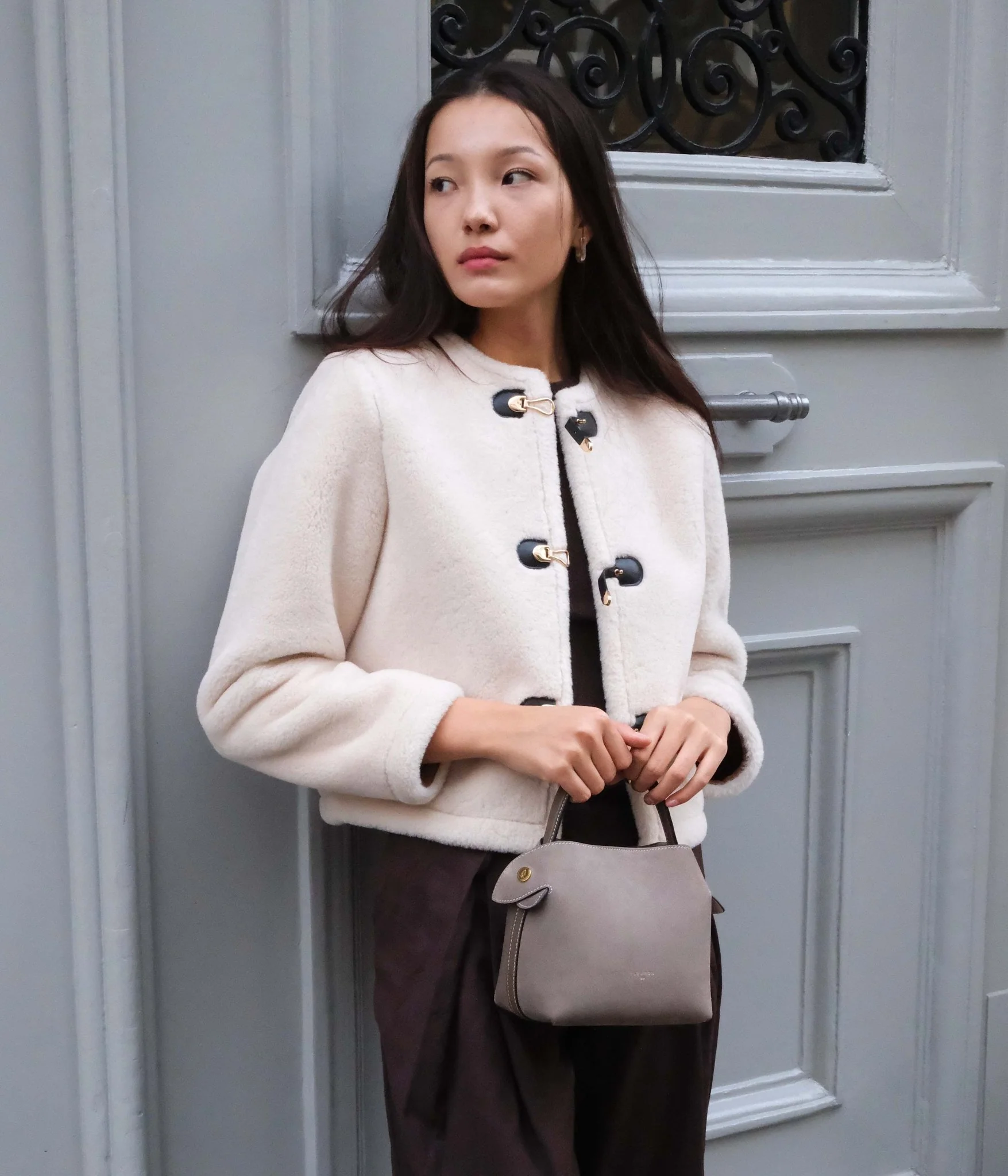 Mini Swann | Suede Taupe - Image 6