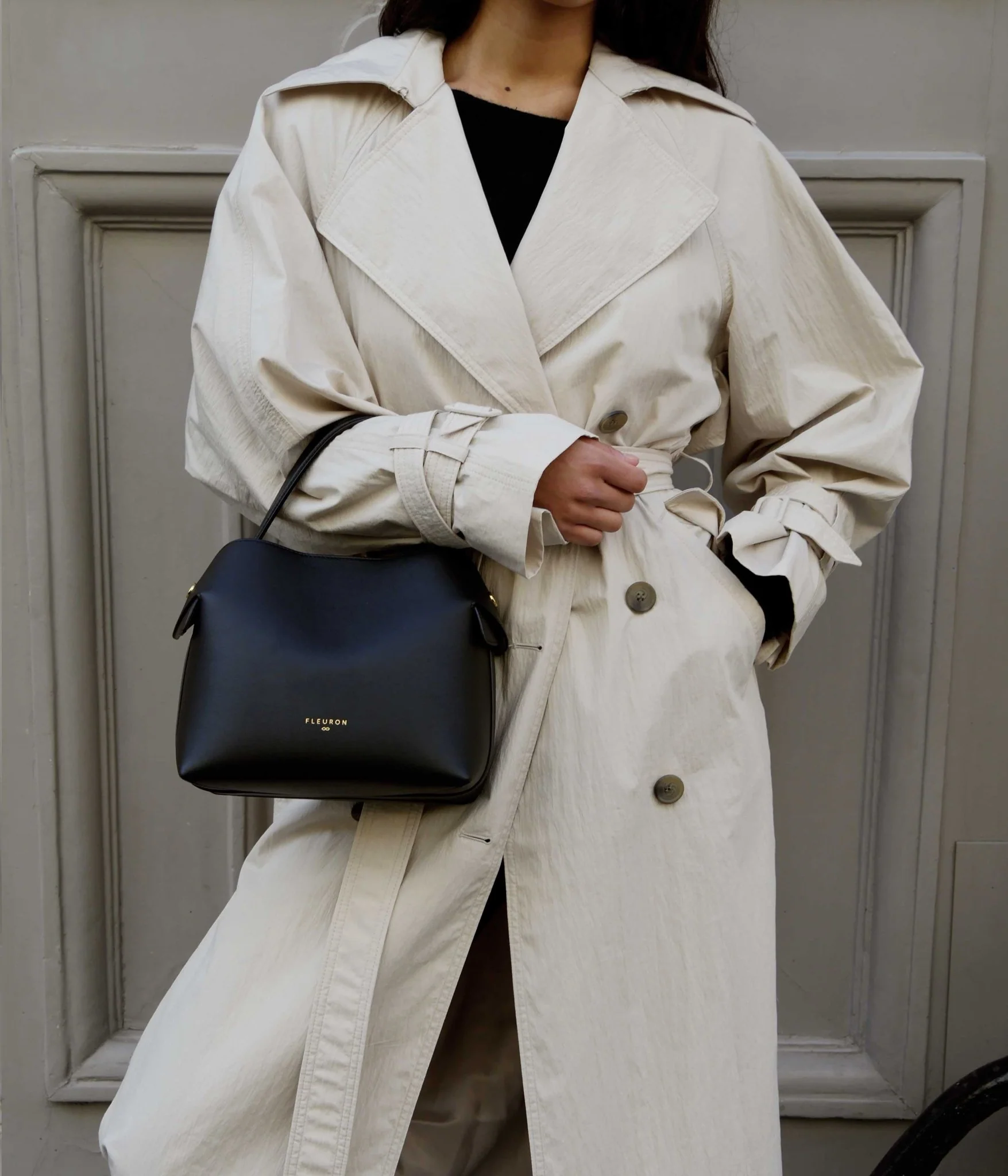 Medium Swann | Noir Lisse - Image 3