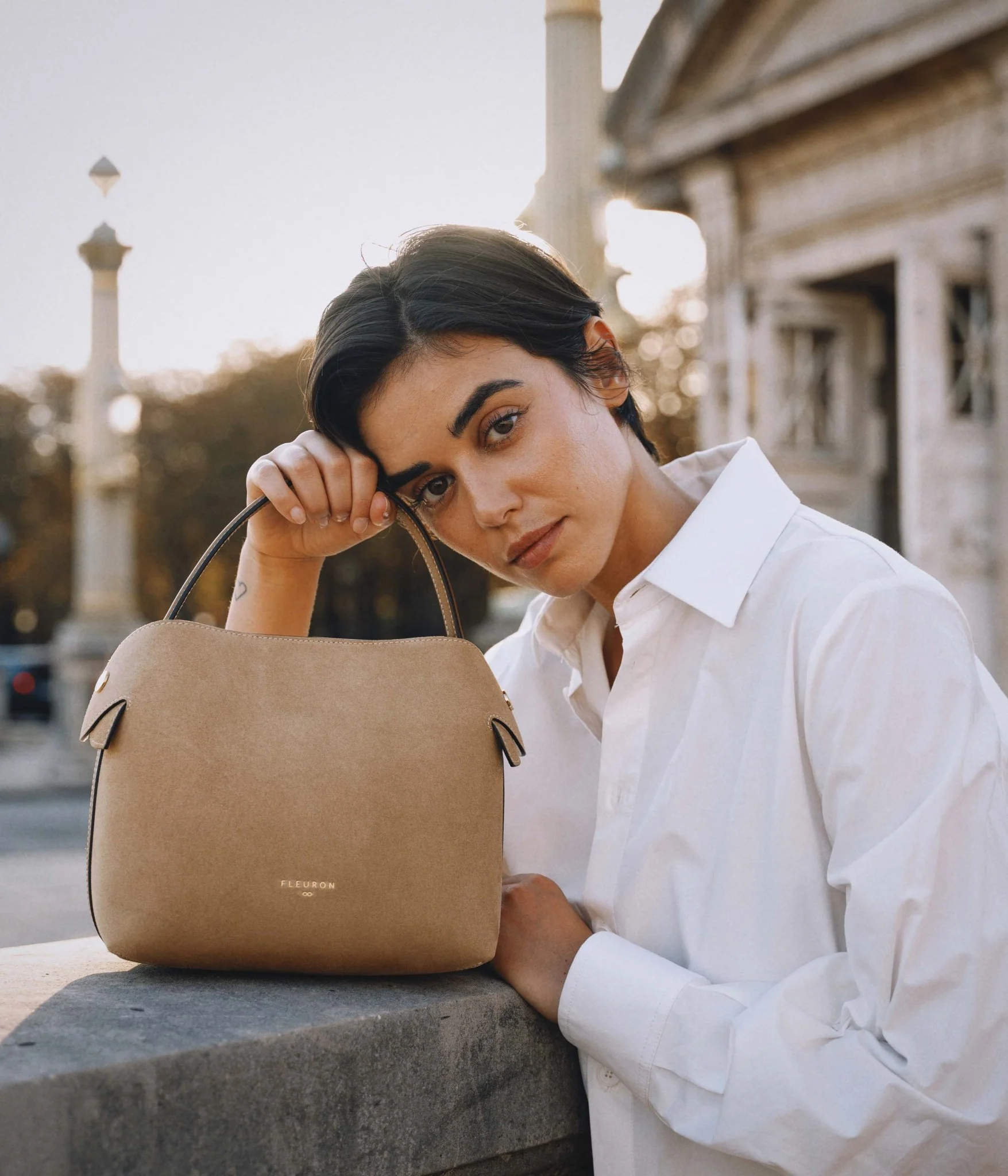 Medium Swann | Suede Biscuit - Image 5