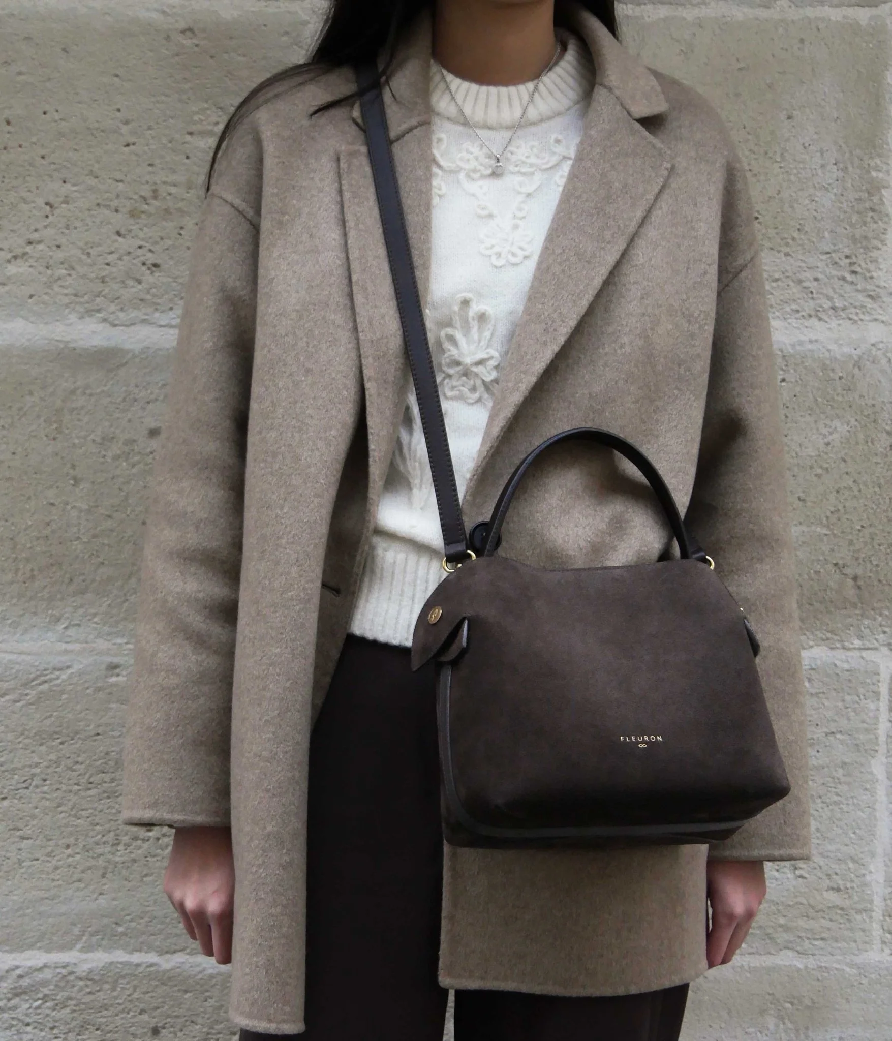 Medium Swann | Suede Moka - Image 2