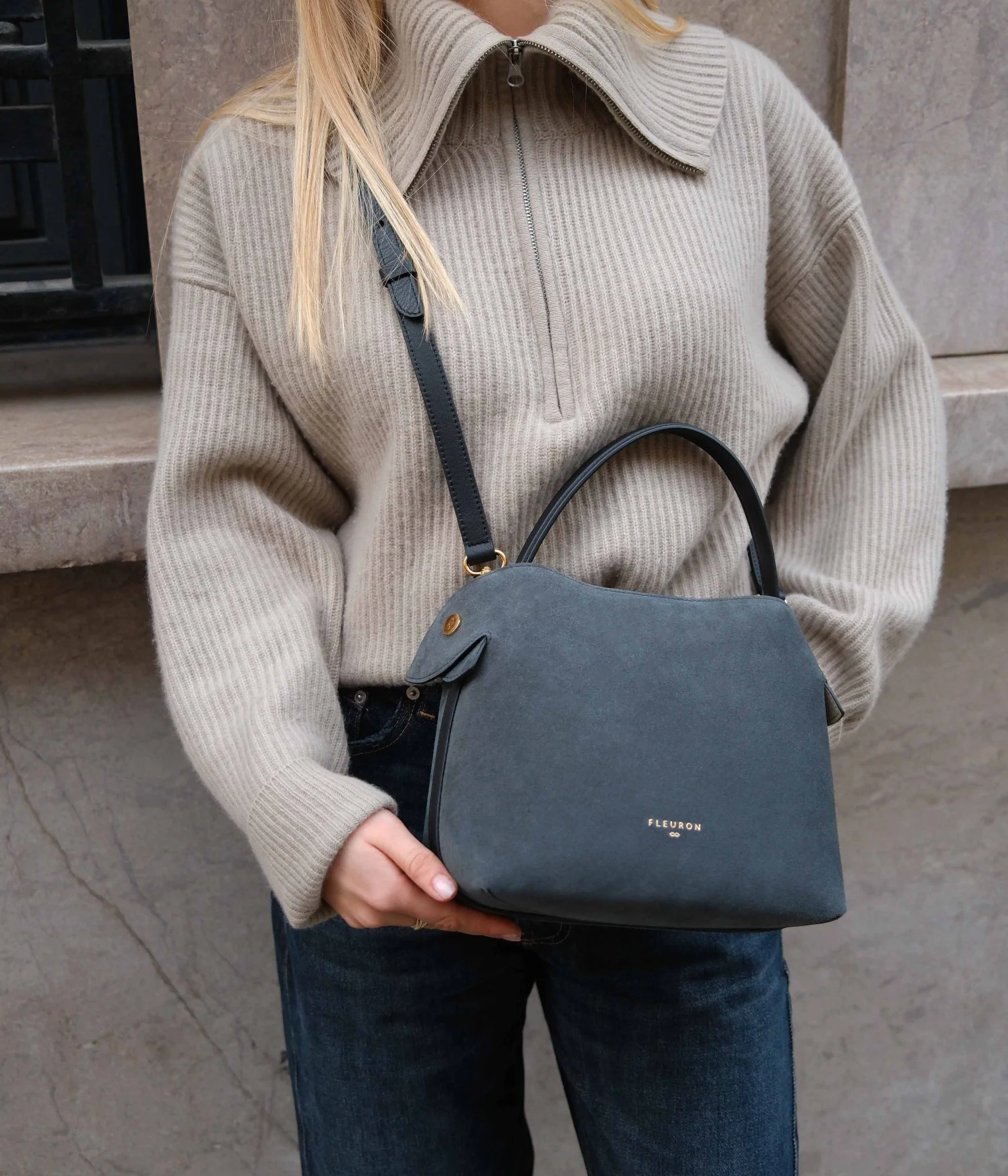 Medium Swann | Suede Orage - Image 3