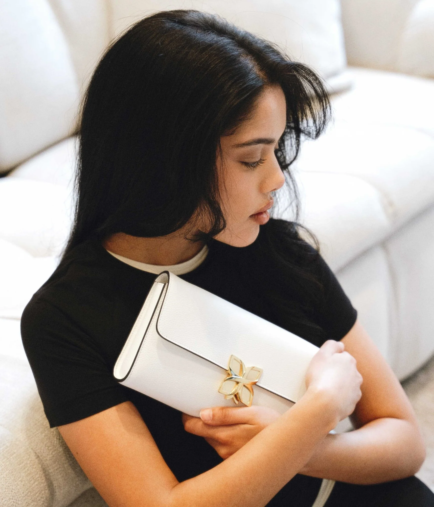 Hortensia Clutch | Blanc Cassé - Image 7