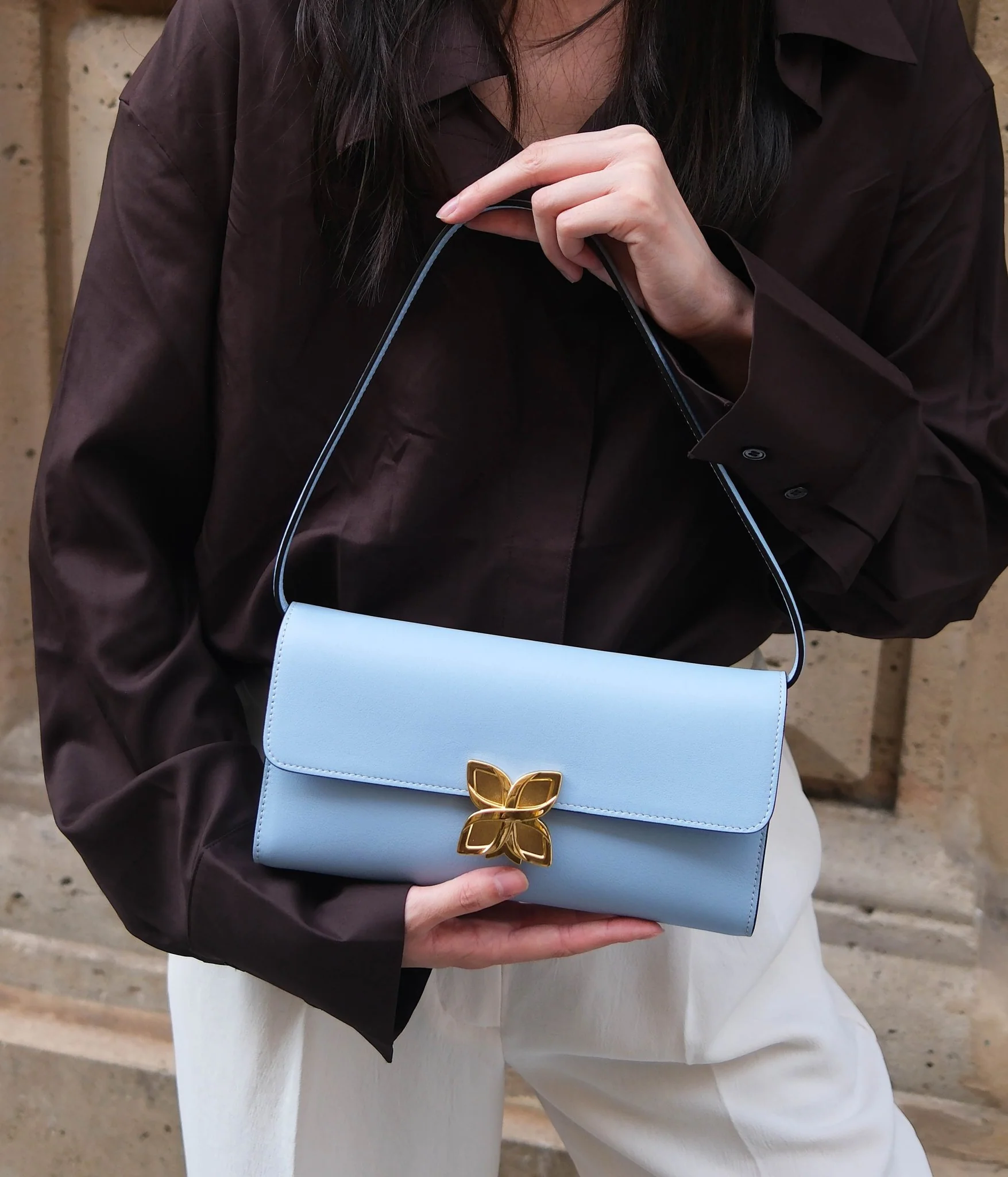Hortensia Clutch | Bleu Glacier - Image 4